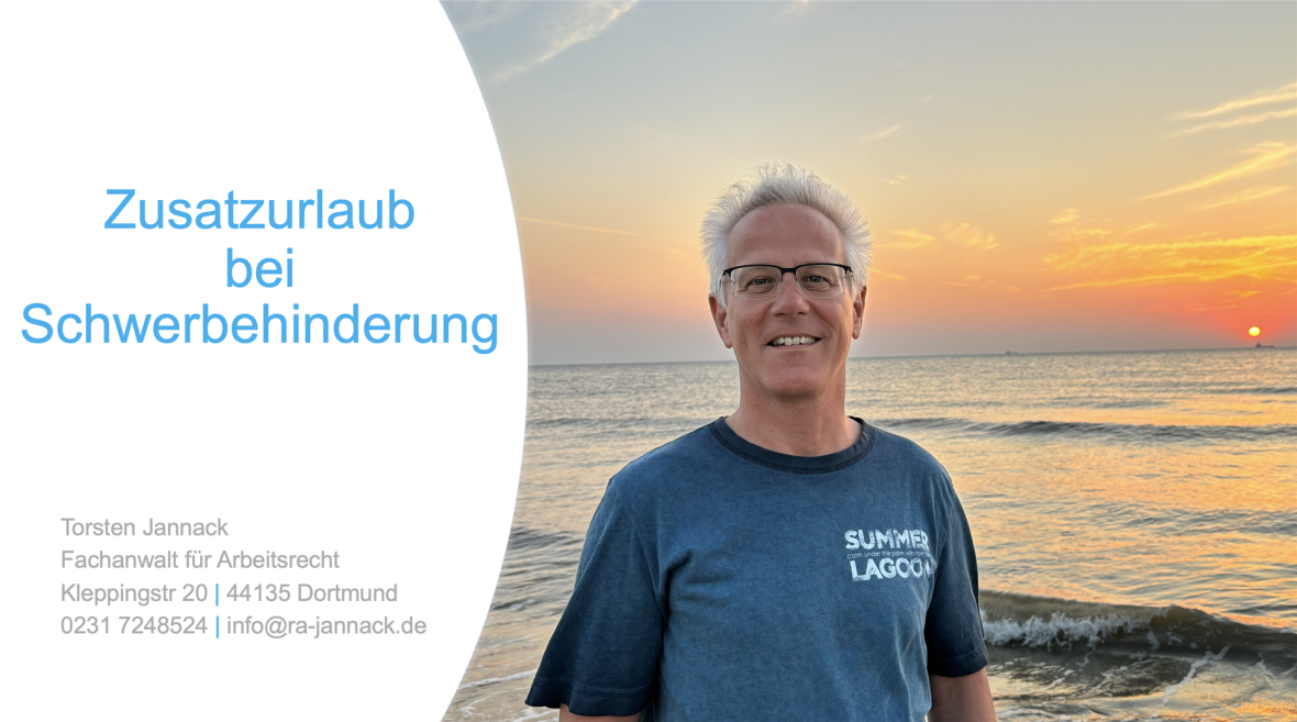 Zusatzurlaub bei Schwerbehinderung