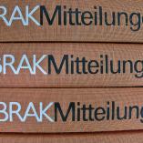 Buchrücken der Zeitschrift BRAK-Mitteilungen