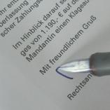 Unterschrift auf Anwaltsschriftsatz